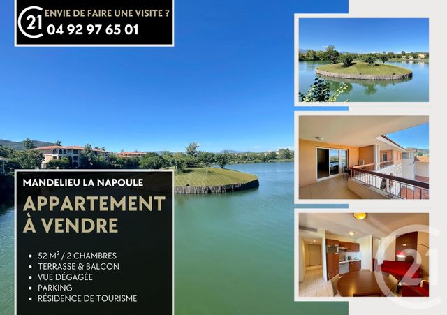 Appartement F3 à vendre - 3 pièces - 52.01 m2 - MANDELIEU LA NAPOULE - 06 - PROVENCE-ALPES-COTE-D-AZUR - Century 21 Azurim
