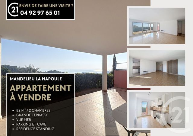 Appartement F3 à vendre - 3 pièces - 82.0 m2 - MANDELIEU LA NAPOULE - 06 - PROVENCE-ALPES-COTE-D-AZUR - Century 21 Azurim