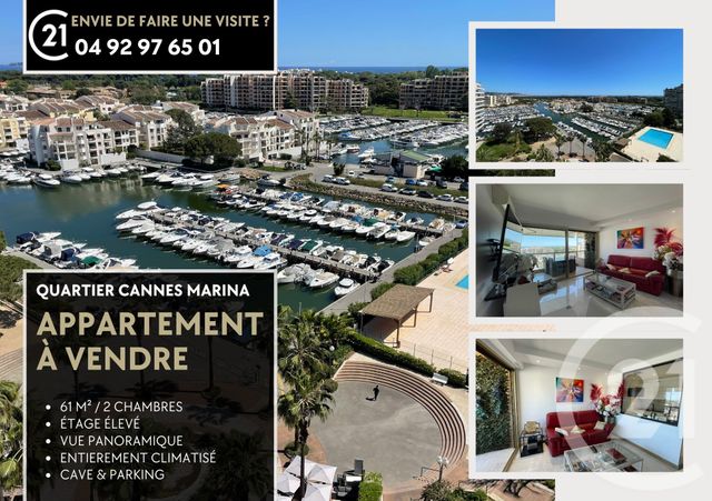 Appartement F3 à vendre - 3 pièces - 61.0 m2 - MANDELIEU LA NAPOULE - 06 - PROVENCE-ALPES-COTE-D-AZUR - Century 21 Azurim
