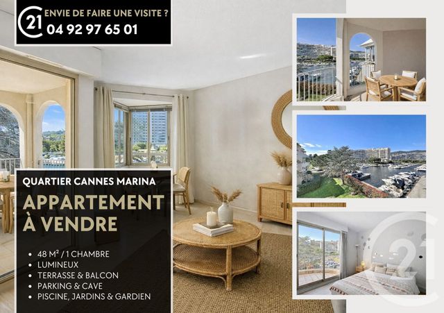 Appartement F2 à vendre - 2 pièces - 48.92 m2 - MANDELIEU LA NAPOULE - 06 - PROVENCE-ALPES-COTE-D-AZUR - Century 21 Azurim