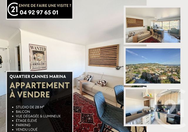 Appartement F1 à vendre - 1 pièce - 27.9 m2 - MANDELIEU LA NAPOULE - 06 - PROVENCE-ALPES-COTE-D-AZUR - Century 21 Azurim