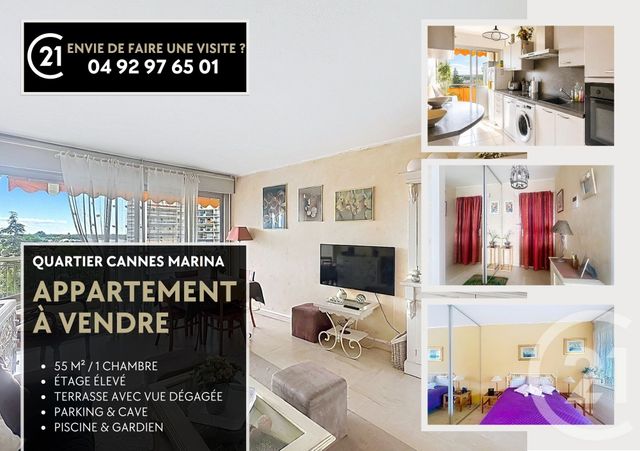 Appartement F2 à vendre - 2 pièces - 54.79 m2 - MANDELIEU LA NAPOULE - 06 - PROVENCE-ALPES-COTE-D-AZUR - Century 21 Azurim