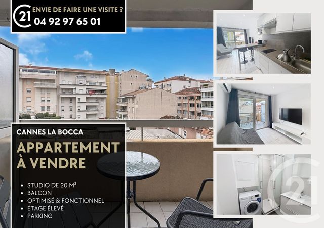 Appartement F1 à vendre - 1 pièce - 20.18 m2 - CANNES LA BOCCA - 06 - PROVENCE-ALPES-COTE-D-AZUR - Century 21 Azurim