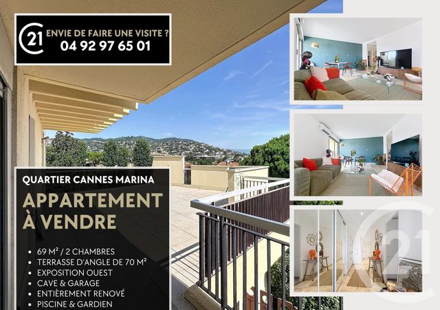 Appartement F3 à vendre - 3 pièces - 69.0 m2 - MANDELIEU LA NAPOULE - 06 - PROVENCE-ALPES-COTE-D-AZUR - Century 21 Azurim