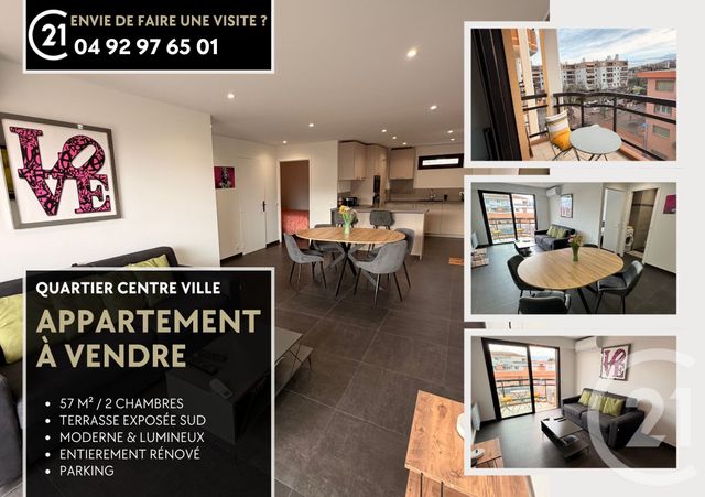 Appartement F3 à vendre - 3 pièces - 56.89 m2 - MANDELIEU LA NAPOULE - 06 - PROVENCE-ALPES-COTE-D-AZUR - Century 21 Azurim
