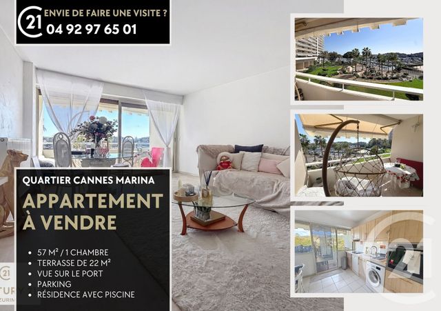 Appartement F2 à vendre - 2 pièces - 57.0 m2 - MANDELIEU LA NAPOULE - 06 - PROVENCE-ALPES-COTE-D-AZUR - Century 21 Azurim