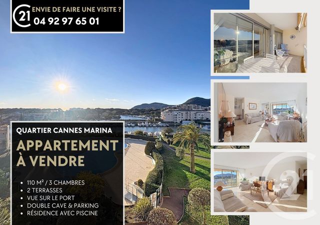 Appartement F4 à vendre - 4 pièces - 110.0 m2 - MANDELIEU LA NAPOULE - 06 - PROVENCE-ALPES-COTE-D-AZUR - Century 21 Azurim