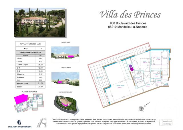 Appartement F3 à vendre - 3 pièces - 71.7 m2 - MANDELIEU LA NAPOULE - 06 - PROVENCE-ALPES-COTE-D-AZUR - Century 21 Azurim
