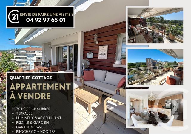 Appartement F3 à vendre - 3 pièces - 70.25 m2 - MANDELIEU LA NAPOULE - 06 - PROVENCE-ALPES-COTE-D-AZUR - Century 21 Azurim