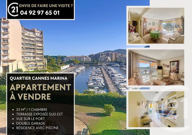 Appartement F2 à vendre - 2 pièces - 54.79 m2 - MANDELIEU LA NAPOULE - 06 - PROVENCE-ALPES-COTE-D-AZUR - Century 21 Azurim