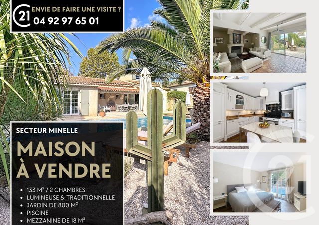 maison à vendre - 4 pièces - 130.0 m2 - MANDELIEU LA NAPOULE - 06 - PROVENCE-ALPES-COTE-D-AZUR - Century 21 Azurim