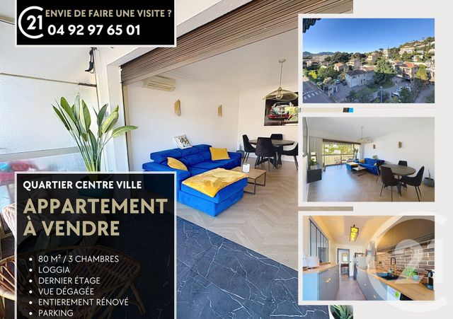 Appartement F4 à vendre - 4 pièces - 80.0 m2 - MANDELIEU LA NAPOULE - 06 - PROVENCE-ALPES-COTE-D-AZUR - Century 21 Azurim