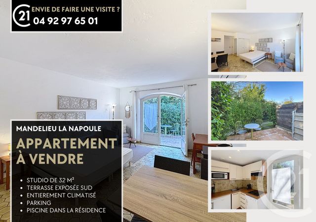 Appartement F1 à vendre - 1 pièce - 32.15 m2 - MANDELIEU LA NAPOULE - 06 - PROVENCE-ALPES-COTE-D-AZUR - Century 21 Azurim