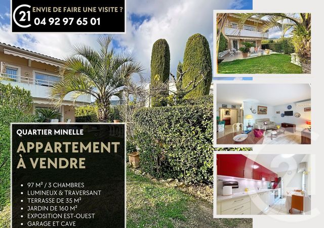Appartement F4 à vendre - 4 pièces - 97.34 m2 - MANDELIEU LA NAPOULE - 06 - PROVENCE-ALPES-COTE-D-AZUR - Century 21 Azurim