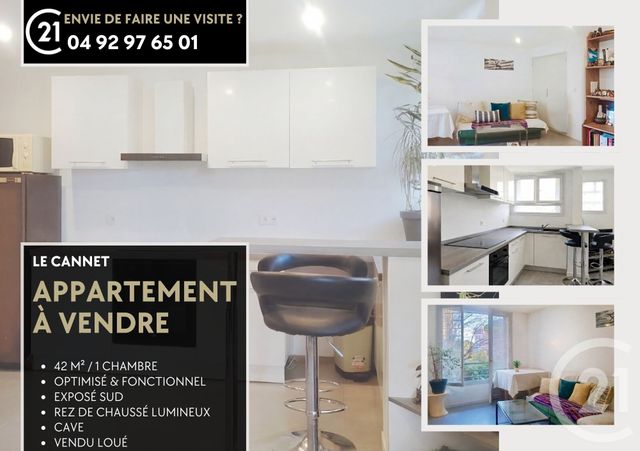 Appartement T2 à vendre - 2 pièces - 42.82 m2 - LE CANNET - 06 - PROVENCE-ALPES-COTE-D-AZUR - Century 21 Azurim