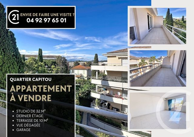 Appartement F1 à vendre - 1 pièce - 32.22 m2 - MANDELIEU LA NAPOULE - 06 - PROVENCE-ALPES-COTE-D-AZUR - Century 21 Azurim