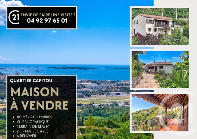 maison à vendre - 6 pièces - 110.0 m2 - MANDELIEU LA NAPOULE - 06 - PROVENCE-ALPES-COTE-D-AZUR - Century 21 Azurim