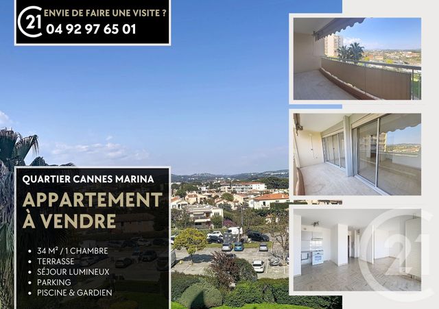 Appartement F2 à vendre - 2 pièces - 33.0 m2 - MANDELIEU LA NAPOULE - 06 - PROVENCE-ALPES-COTE-D-AZUR - Century 21 Azurim