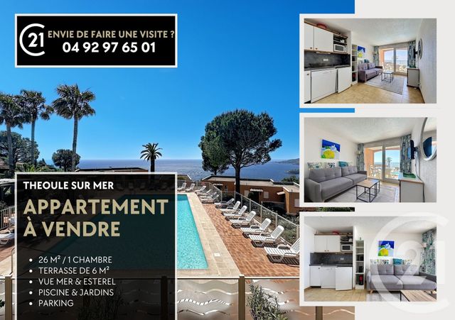 Appartement F2 à vendre - 2 pièces - 26.0 m2 - THEOULE SUR MER - 06 - PROVENCE-ALPES-COTE-D-AZUR - Century 21 Azurim