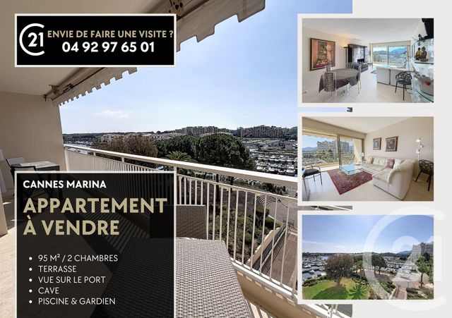 Appartement F4 à vendre - 4 pièces - 99.63 m2 - MANDELIEU LA NAPOULE - 06 - PROVENCE-ALPES-COTE-D-AZUR - Century 21 Azurim