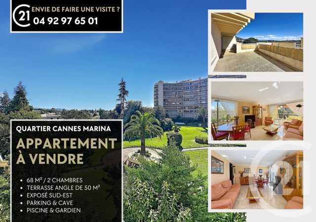 Appartement F3 à vendre - 3 pièces - 68.67 m2 - MANDELIEU LA NAPOULE - 06 - PROVENCE-ALPES-COTE-D-AZUR - Century 21 Azurim