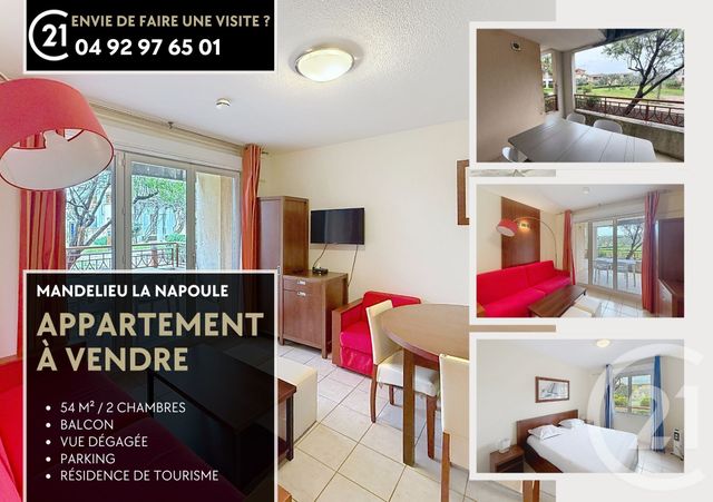 Appartement F3 à vendre - 3 pièces - 53.74 m2 - MANDELIEU LA NAPOULE - 06 - PROVENCE-ALPES-COTE-D-AZUR - Century 21 Azurim
