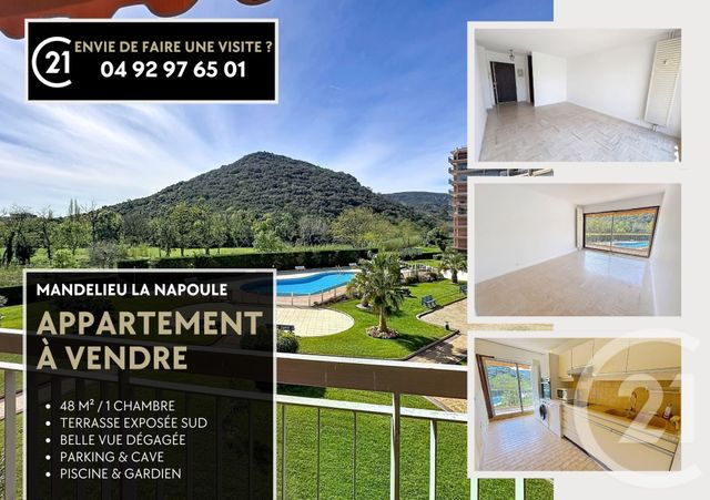 Appartement F2 à vendre - 2 pièces - 48.53 m2 - MANDELIEU LA NAPOULE - 06 - PROVENCE-ALPES-COTE-D-AZUR - Century 21 Azurim