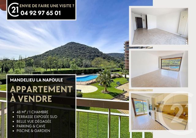 Appartement F2 à vendre - 2 pièces - 48.53 m2 - MANDELIEU LA NAPOULE - 06 - PROVENCE-ALPES-COTE-D-AZUR - Century 21 Azurim