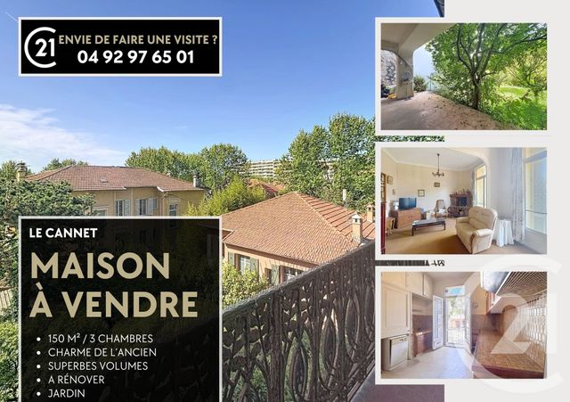 maison à vendre - 4 pièces - 151.55 m2 - LE CANNET - 06 - PROVENCE-ALPES-COTE-D-AZUR - Century 21 Azurim