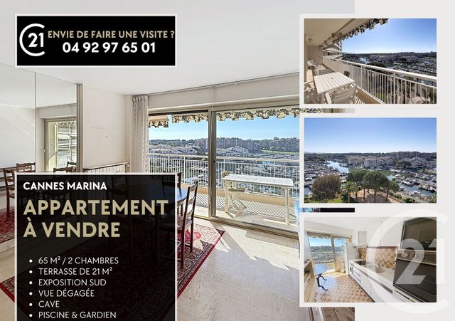 Appartement F3 à vendre - 3 pièces - 64.81 m2 - MANDELIEU LA NAPOULE - 06 - PROVENCE-ALPES-COTE-D-AZUR - Century 21 Azurim