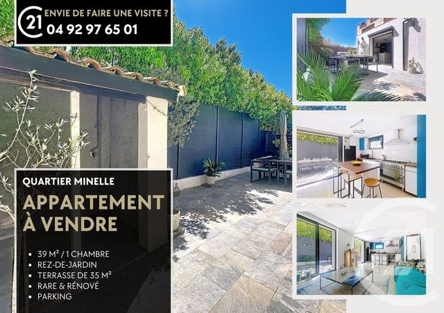 Appartement F2 à vendre - 2 pièces - 39.16 m2 - MANDELIEU LA NAPOULE - 06 - PROVENCE-ALPES-COTE-D-AZUR - Century 21 Azurim