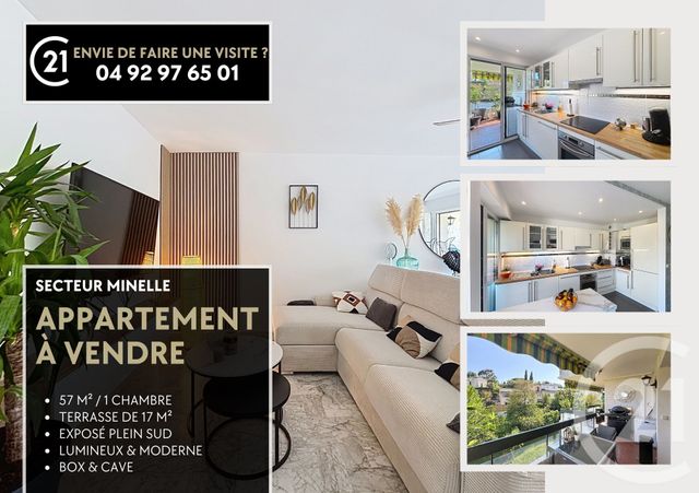 Appartement F2 à vendre - 2 pièces - 56.55 m2 - MANDELIEU LA NAPOULE - 06 - PROVENCE-ALPES-COTE-D-AZUR - Century 21 Azurim