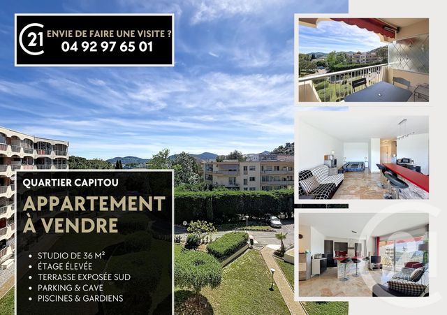 Appartement F1 à vendre - 1 pièce - 36.16 m2 - MANDELIEU LA NAPOULE - 06 - PROVENCE-ALPES-COTE-D-AZUR - Century 21 Azurim