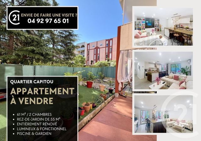 Appartement F3 à vendre - 3 pièces - 61.17 m2 - MANDELIEU LA NAPOULE - 06 - PROVENCE-ALPES-COTE-D-AZUR - Century 21 Azurim