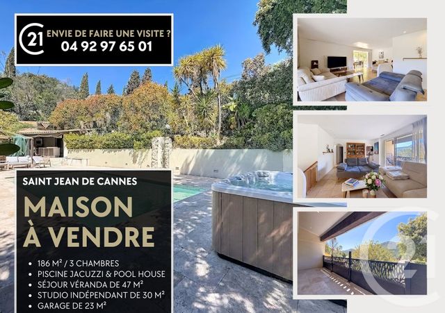 maison à vendre - 5 pièces - 186.14 m2 - MANDELIEU LA NAPOULE - 06 - PROVENCE-ALPES-COTE-D-AZUR - Century 21 Azurim