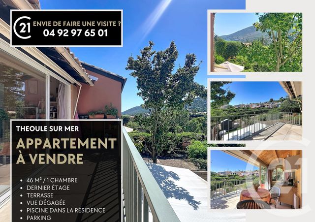 Appartement F2 à vendre - 2 pièces - 45.89 m2 - THEOULE SUR MER - 06 - PROVENCE-ALPES-COTE-D-AZUR - Century 21 Azurim