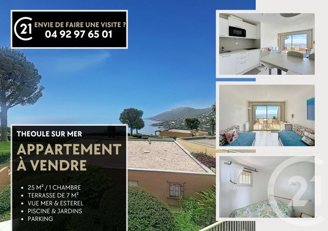 Appartement F2 à vendre - 2 pièces - 25.11 m2 - THEOULE SUR MER - 06 - PROVENCE-ALPES-COTE-D-AZUR - Century 21 Azurim