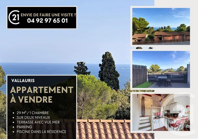 Appartement Duplex à vendre - 2 pièces - 30.0 m2 - VALLAURIS - 06 - PROVENCE-ALPES-COTE-D-AZUR - Century 21 Azurim