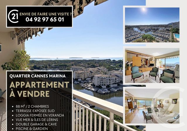 Appartement F4 à vendre - 4 pièces - 88.0 m2 - MANDELIEU LA NAPOULE - 06 - PROVENCE-ALPES-COTE-D-AZUR - Century 21 Azurim