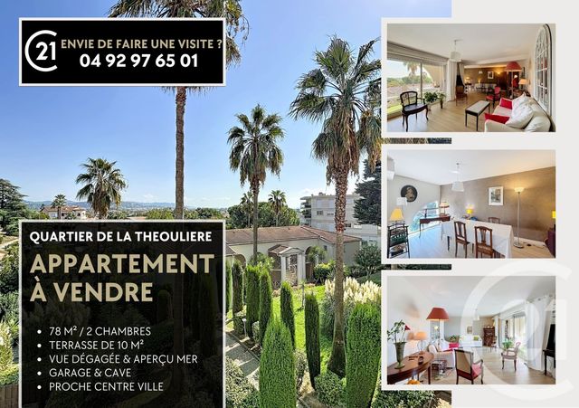 Appartement F4 à vendre - 4 pièces - 78.0 m2 - MANDELIEU LA NAPOULE - 06 - PROVENCE-ALPES-COTE-D-AZUR - Century 21 Azurim