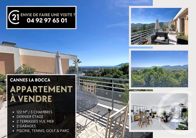Appartement F5 à vendre - 5 pièces - 122.34 m2 - 06 - PROVENCE-ALPES-COTE-D-AZUR - Century 21 Azurim