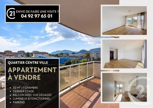 Appartement F2 à vendre - 2 pièces - 50.46 m2 - MANDELIEU LA NAPOULE - 06 - PROVENCE-ALPES-COTE-D-AZUR - Century 21 Azurim