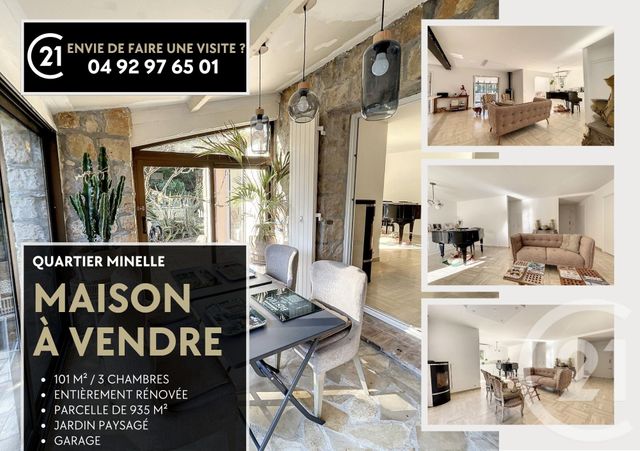 maison à vendre - 4 pièces - 101.34 m2 - MANDELIEU LA NAPOULE - 06 - PROVENCE-ALPES-COTE-D-AZUR - Century 21 Azurim